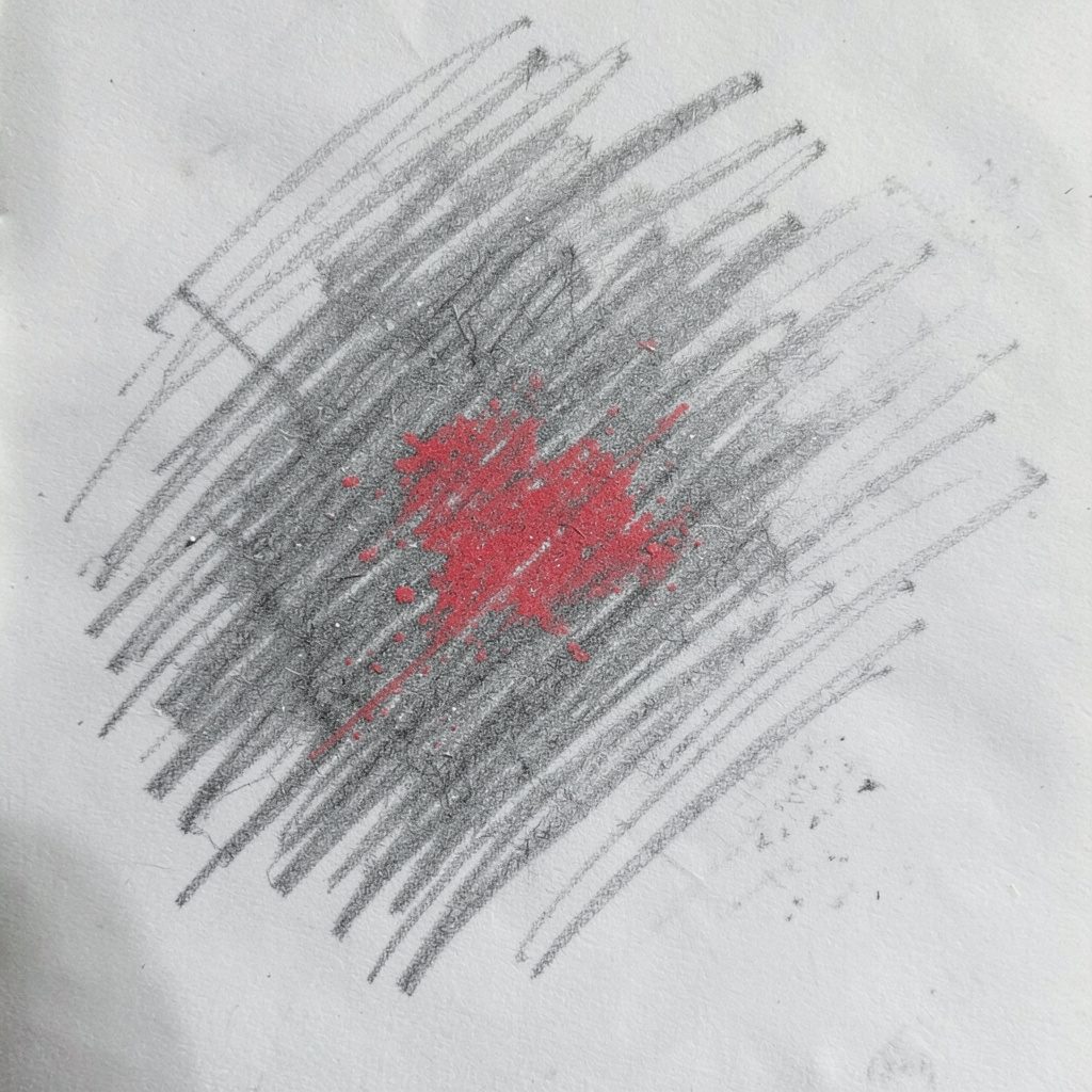 Boudoir intimiste aux tentures lourdes, ambiance feutrée et mystérieuse, croquis au crayon graphite